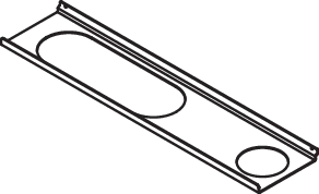 HEWI Ablage in 47 × 1,5 × 10,2 cm