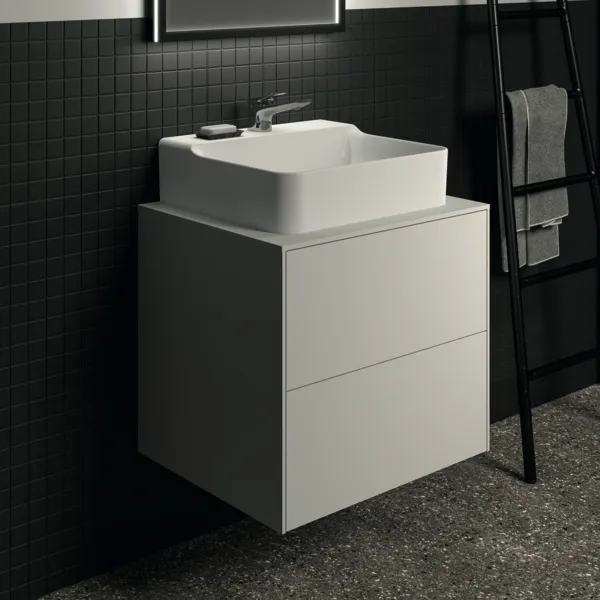 Ideal Standard Waschtischunterschrank Conca, 2 Auszüge, Weiß Ideal Standard Waschtischunterschrank Conca, 2 Auszüge, Weiß