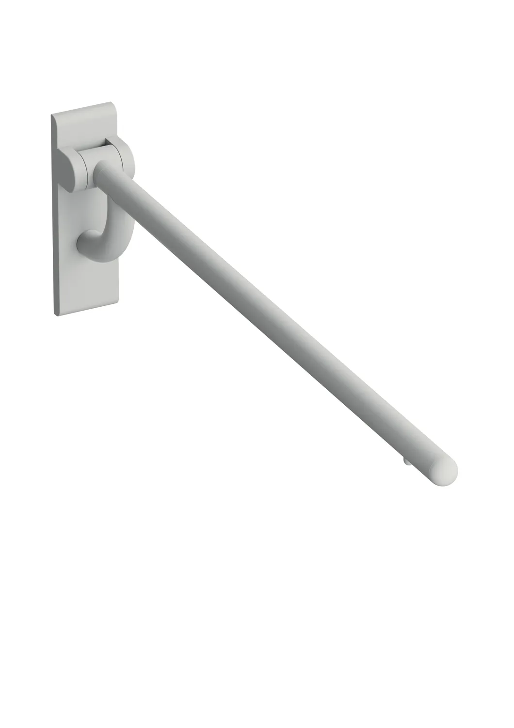 Duschspritzschutz der Serie 801, Polyamid, matt, Stange 902 mm lang, Vorhang Dekor uni weiß, bei 30°C waschbar, duschdicht, in Farbe 98 (Signalweiß)