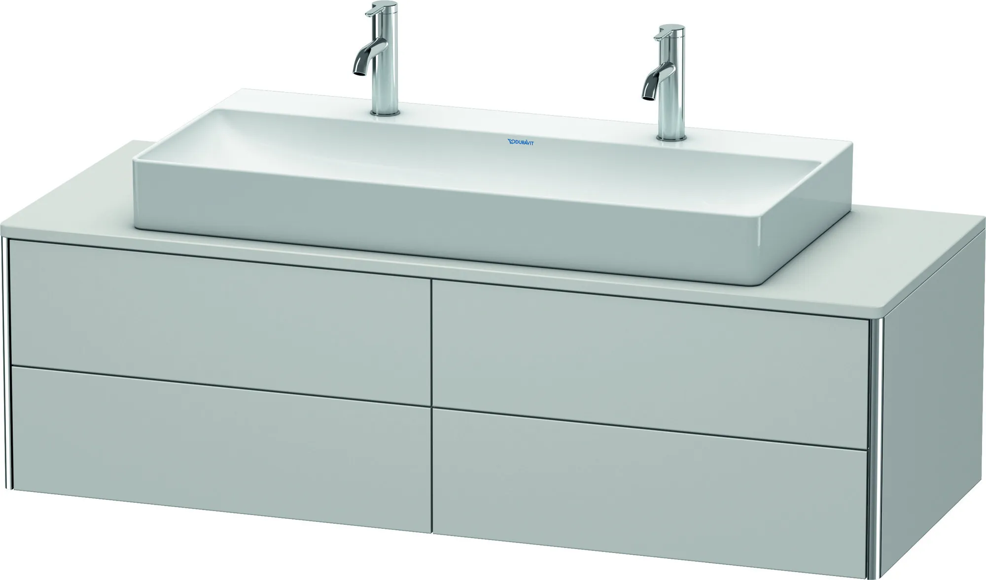 Duravit Waschtischunterschrank wandhängend „XSquare“ 140 × 40 × 54,8 cm Nordic Weiß Seidenmatt Duravit Waschtischunterschrank wandhängend „XSquare“ 140 × 40 × 54,8 cm Nordic Weiß Seidenmatt