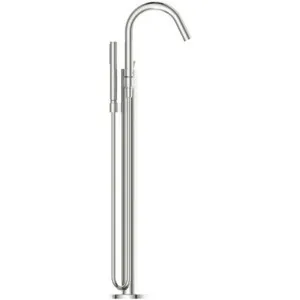 freistehende Badewannenarmatur Joy mit Stick-Handbrause Ausladung 190mm Brushed Gold freistehende Badewannenarmatur Joy mit Stick-Handbrause Ausladung 190mm Brushed Gold