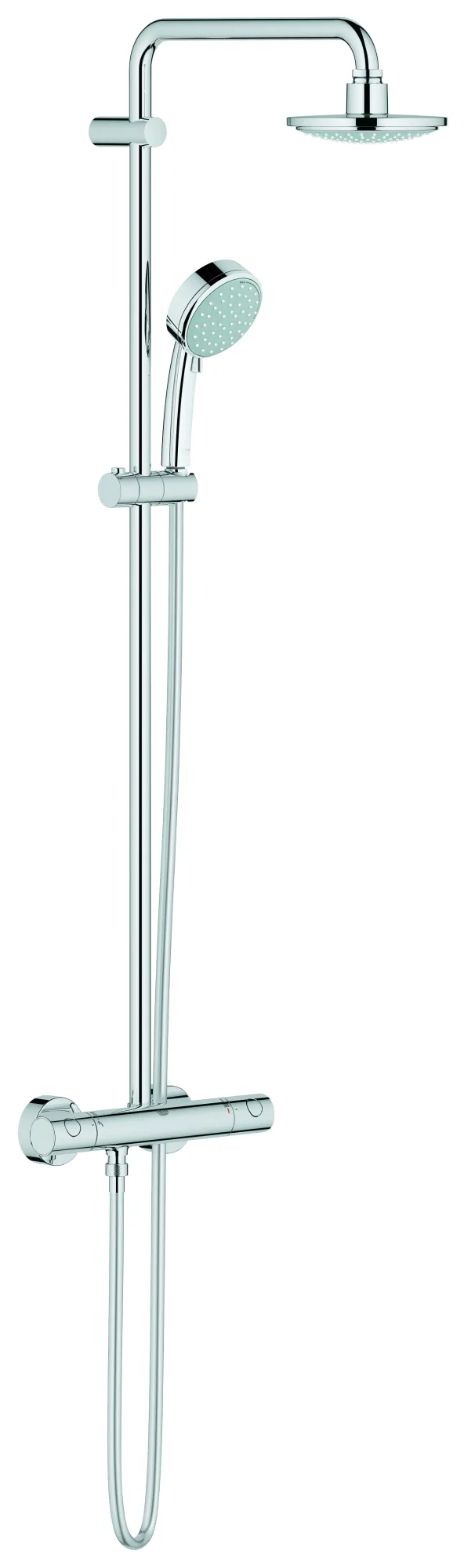 Duschsystem Tempesta Cosmopolitan System 160 27922, mit Aufputz-Thermostatbatterie, Wandmontage, 390 mm Duscharm, chrom Duschsystem Tempesta Cosmopolitan System 160 27922, mit Aufputz-Thermostatbatterie, Wandmontage, 390 mm Duscharm, chrom