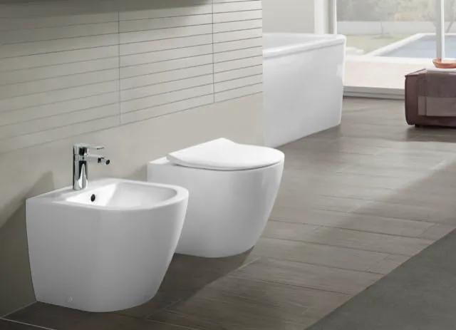 Stand-Tiefspül-WC DirectFlush „Subway 2.0“ 37 × 40 × 56 cm, ohne Spülrand, Abgang waagerecht