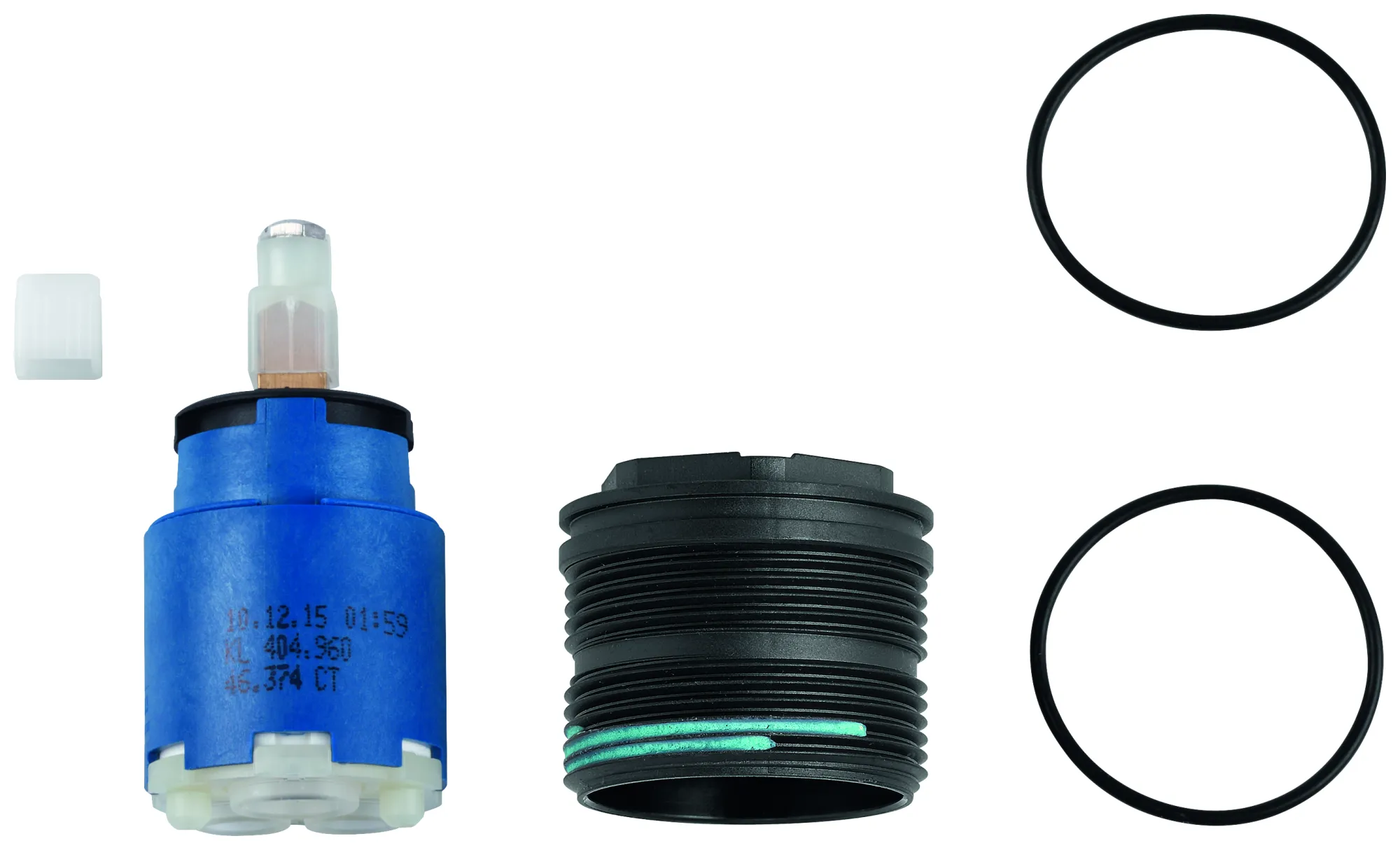 Kartusche 46374, 35 mm, mit keramischem Dichtsystem, mit Temperaturbegrenzer, variabel einstellbare Mengenbegrenzung, für Einhandmischer Kartusche 46374, 35 mm, mit keramischem Dichtsystem, mit Temperaturbegrenzer, variabel einstellbare Mengenbegrenzung, für Einhandmischer