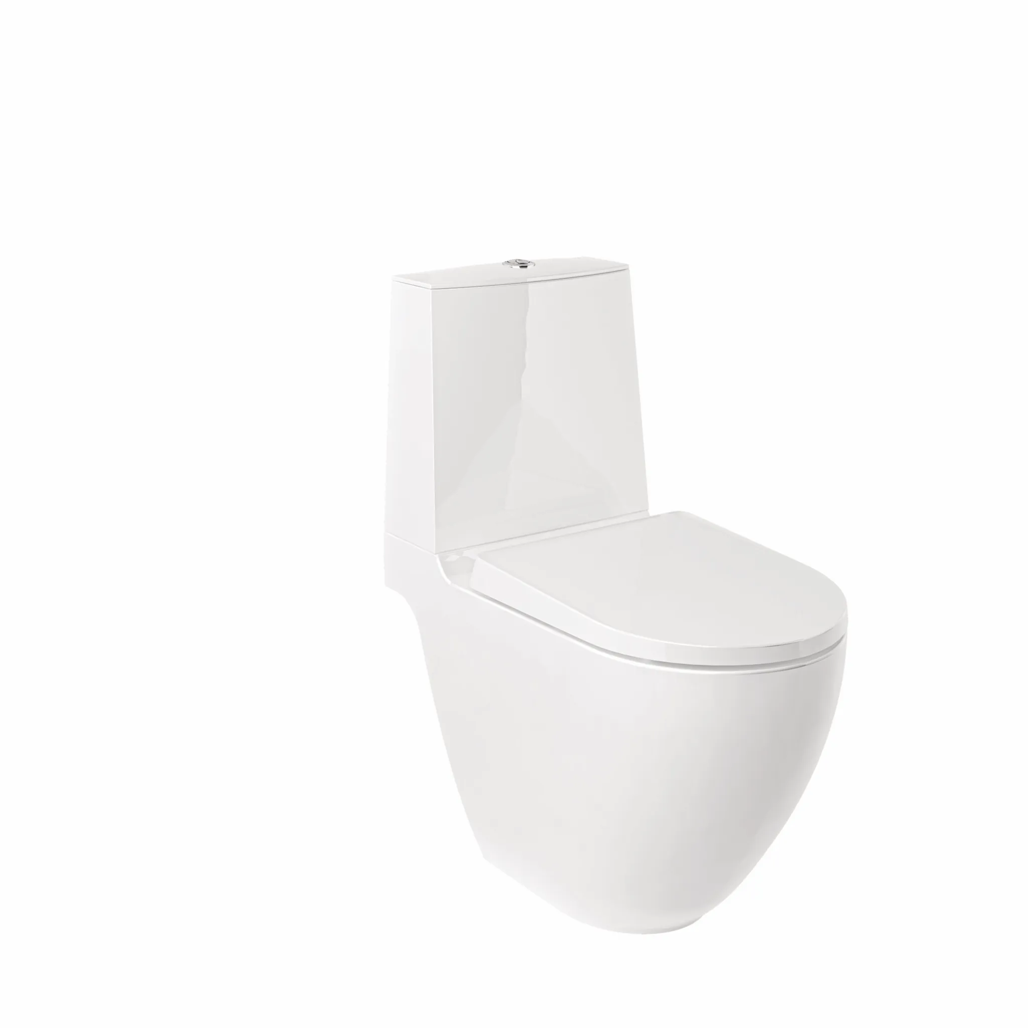 RESA D SpiralflushStandWC 52 cm Universalförmiger Abfluss Weiß glänzend