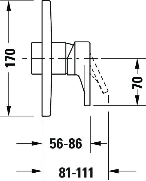 Duravit Einhand-Unterputz-Armatur „Tulum by Starck“ in Chrom Duravit Einhand-Unterputz-Armatur „Tulum by Starck“ in Chrom