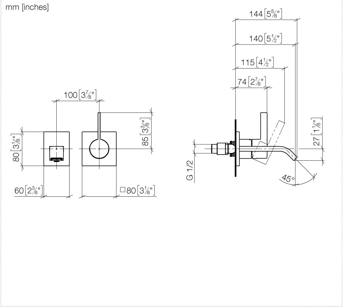 Waschtisch-Wand-Einhandbatterie ohne Ablaufgarnitur IMO Chrom 36860671 Waschtisch-Wand-Einhandbatterie ohne Ablaufgarnitur IMO Chrom 36860671