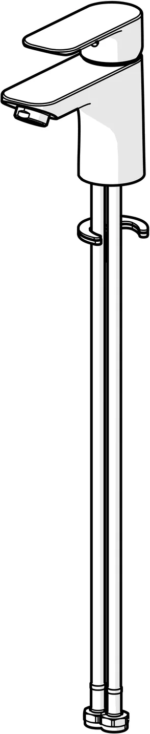 HansaBASIC EHM Waschtischbatterie HansaBASIC 5542 Ausladung 101 mm DN15 Chrom HansaBASIC EHM Waschtischbatterie HansaBASIC 5542 Ausladung 101 mm DN15 Chrom