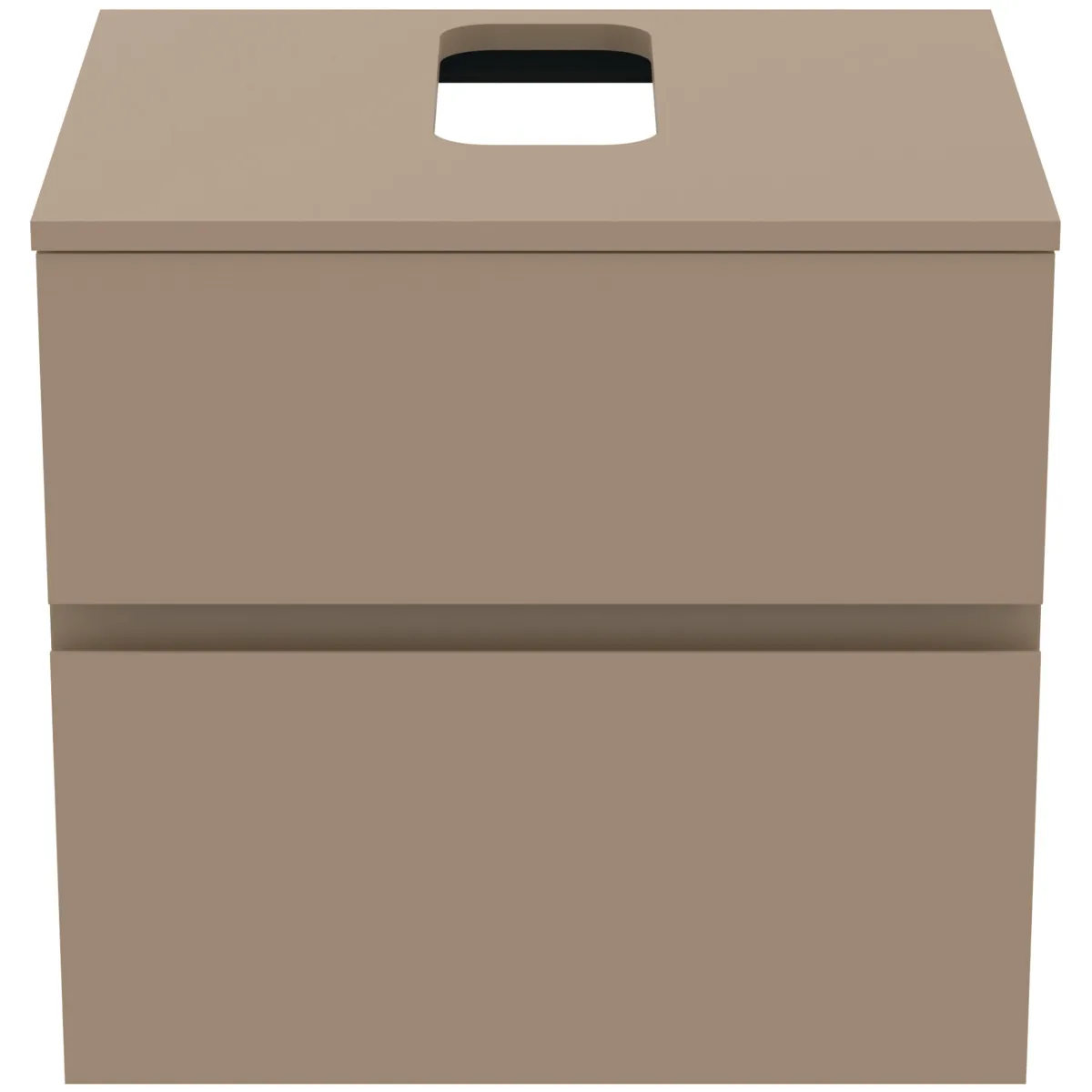 Ideal Standard Waschtischunterschrank Finesse, Modellnummer E3496UP, 602x505x558mm, 2 Auszüge, Greige matt