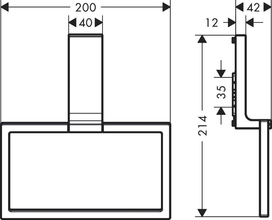 AXOR Universal Rectangular Handtuchring Chrom