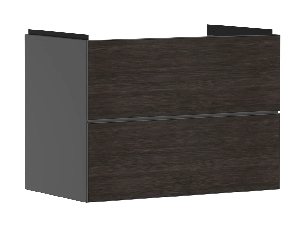 Hansgrohe Xevolos E Waschtischunterschrank Schiefergrau Matt 780x475 mm mit 2 Schubkästen, grifflos, PushOpen, SoftClose Hansgrohe Xevolos E Waschtischunterschrank Schiefergrau Matt 780x475 mm mit 2 Schubkästen, grifflos, PushOpen, SoftClose