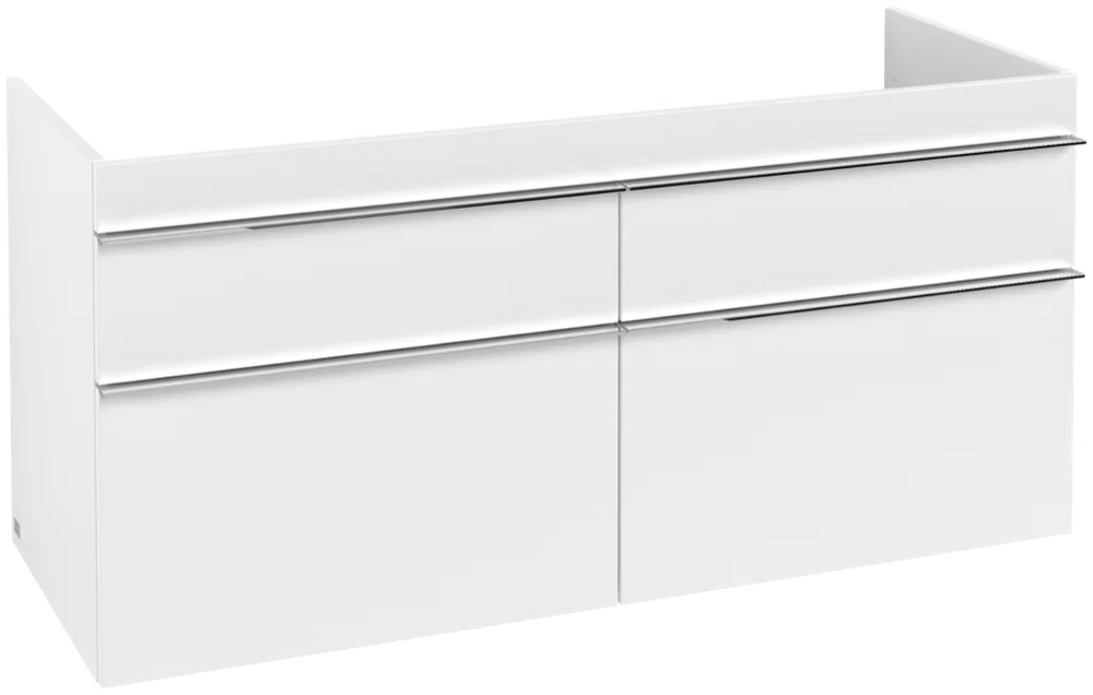 Villeroy & Boch Venticello Waschbeckenunterschrank A93001 1253x590x502mm Eckig White Matt