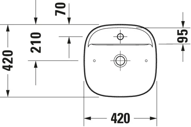 Aufsatzwaschtisch geschliffen „Zencha“ 42 × 42 × 13,5 cm, Hahnlochposition mittig in Grau Seidenmatt Aufsatzwaschtisch geschliffen „Zencha“ 42 × 42 × 13,5 cm, Hahnlochposition mittig in Grau Seidenmatt