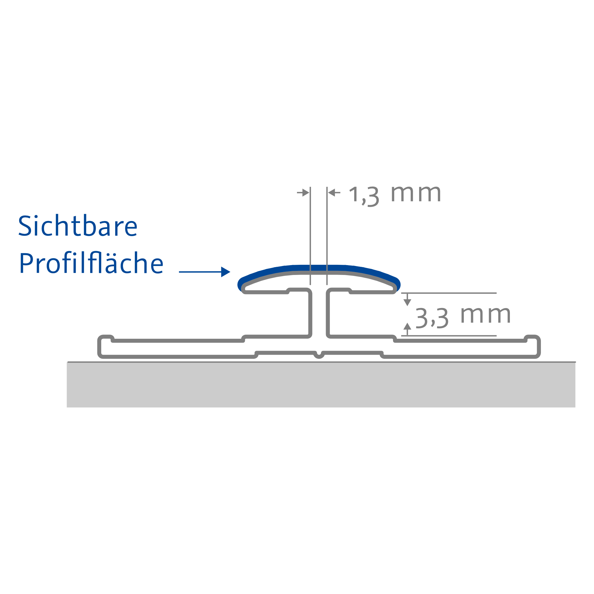 HSK Verbindungsprofil für „RenoDeco“ für RenoDeco Wandverkleidungssystem in Alu Silber-matt (2,55 Meter)