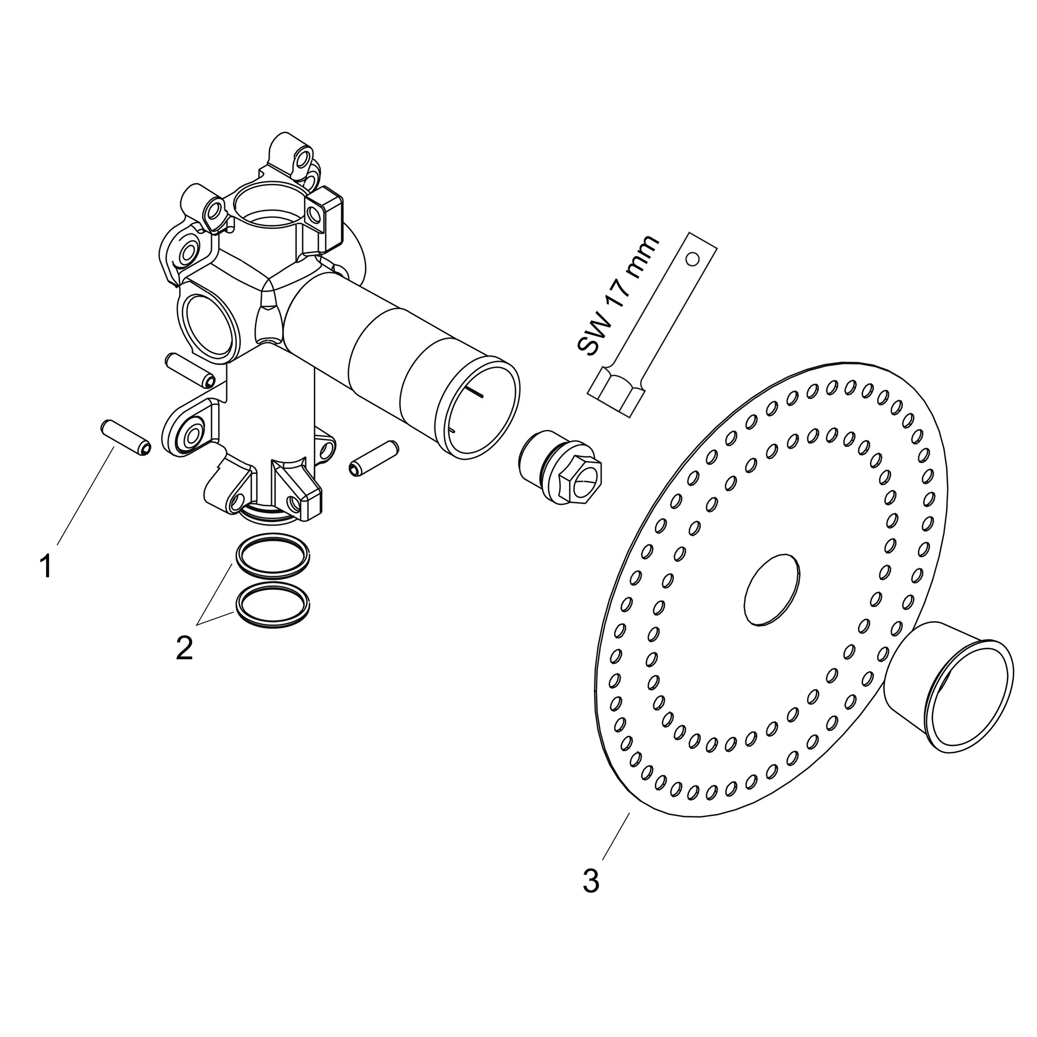 Hansgrohe AXOR ShowerSolutions Grundkörper für Brausemodul 120⁄120 Unterputz Hansgrohe AXOR ShowerSolutions Grundkörper für Brausemodul 120⁄120 Unterputz