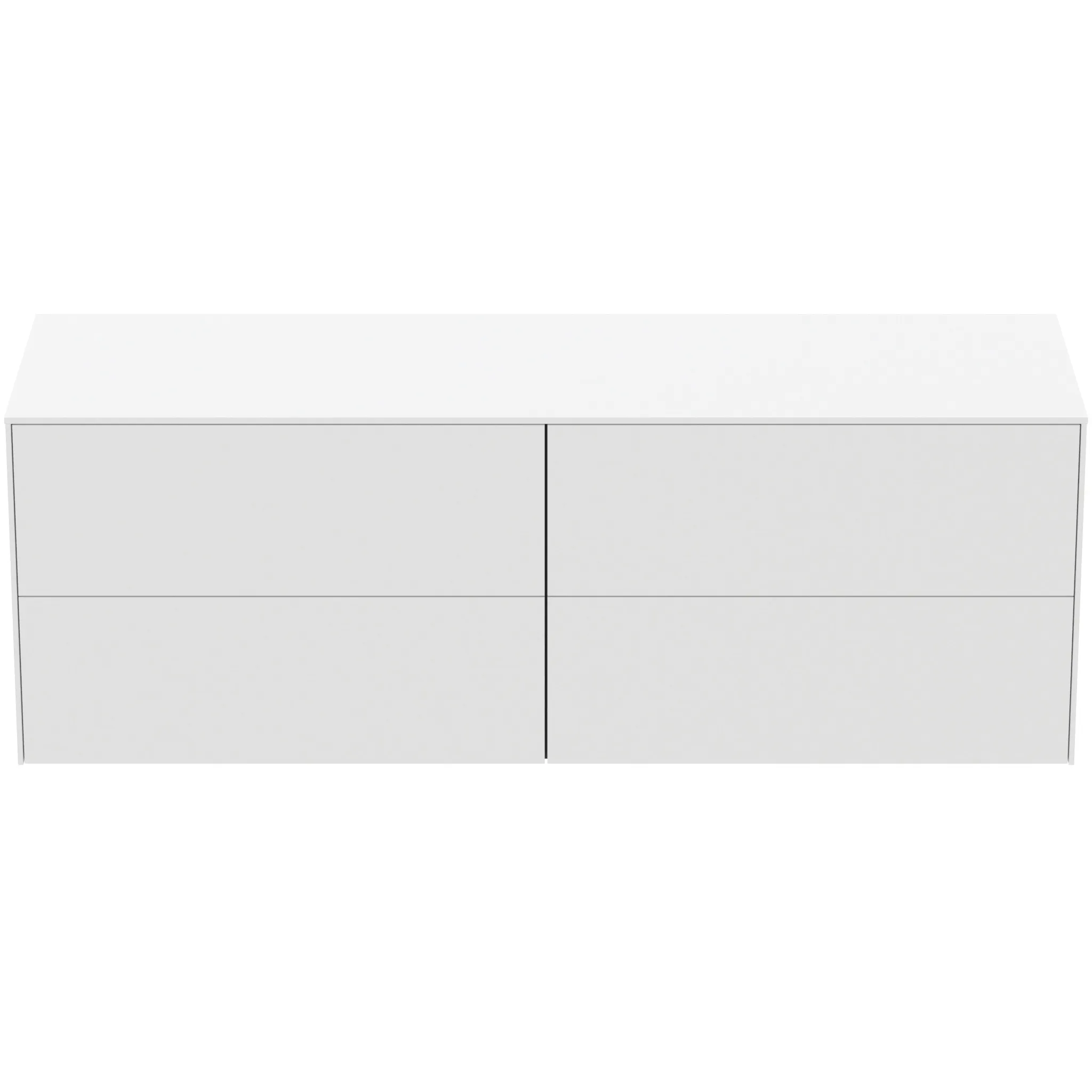 Ideal Standard Waschtischunterschrank „Conca“ 158,7 × 55 × 50,5 cm Weiß matt lackiert