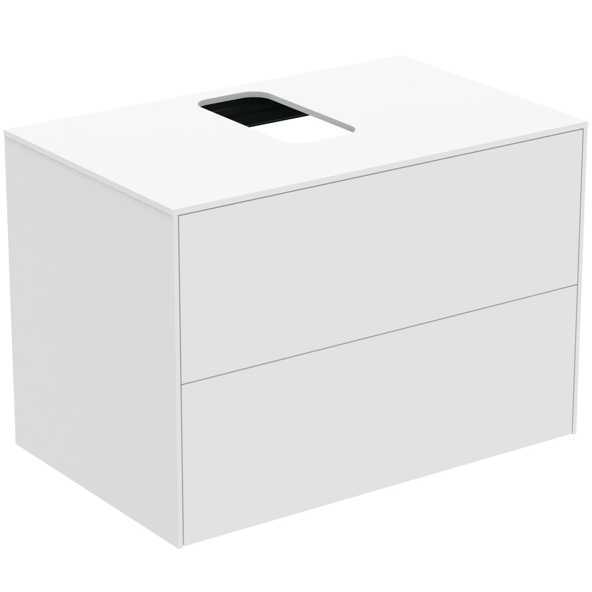Ideal Standard Waschtischunterschrank „Conca“ 80,2 × 55 × 50,5 cm Weiß matt lackiert Ideal Standard Waschtischunterschrank „Conca“ 80,2 × 55 × 50,5 cm Weiß matt lackiert
