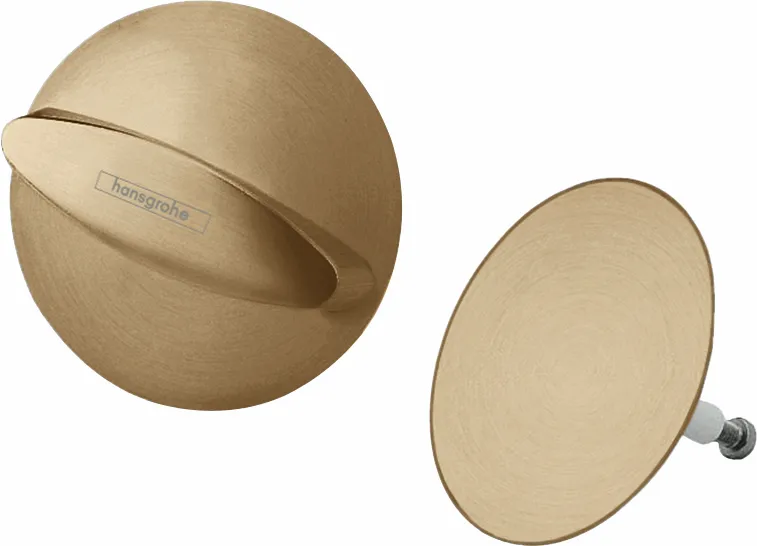 Ab-u.Überlaufgarnitur Flexaplus F-Set (Griff u.Stopfen) chrom Farbe: Brushed Bronze