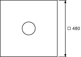 TECEdrainpoint S Seal Sys. Dichtmansch. für Verbundabdichtungen 480 × 480