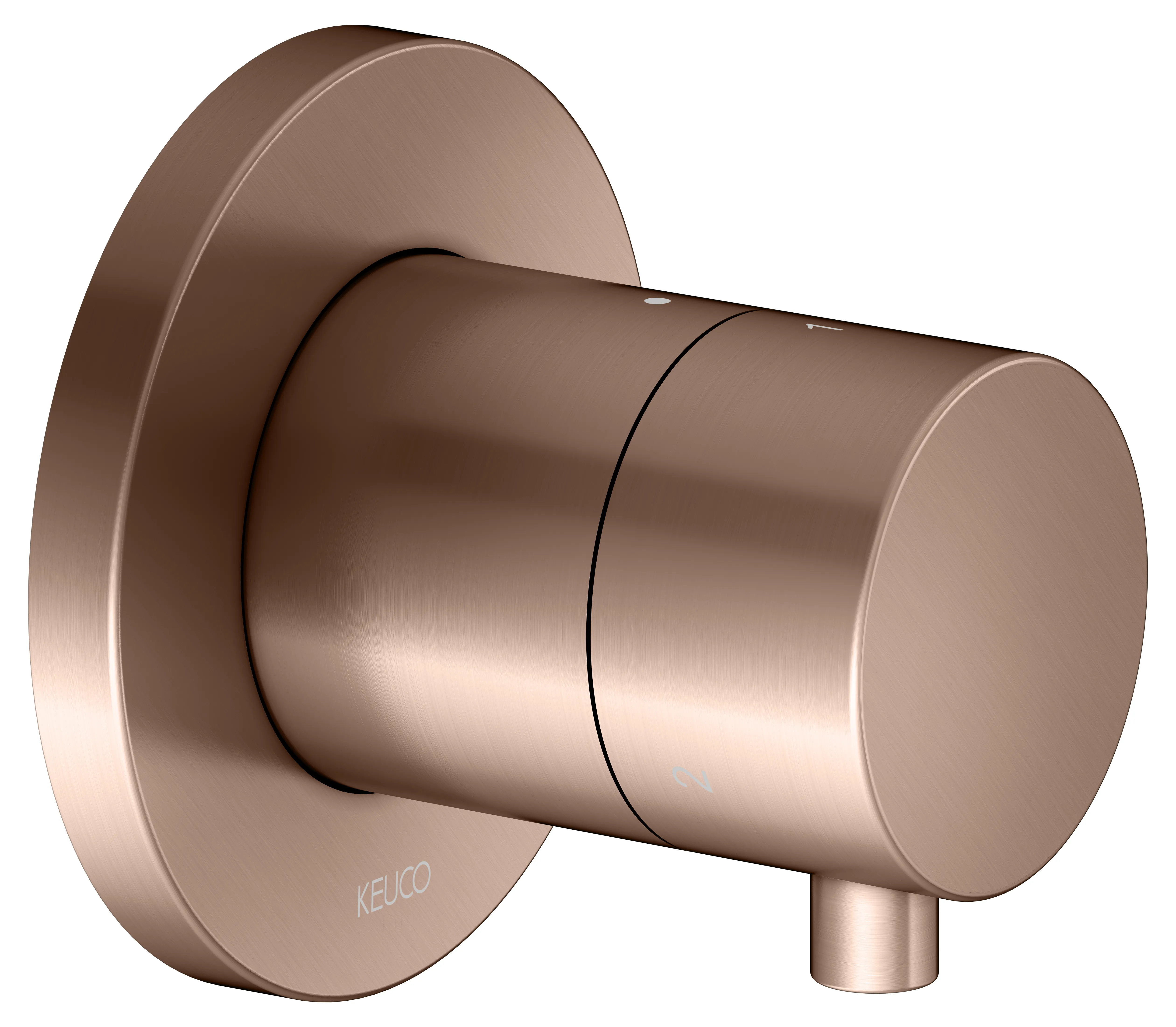 IXMO 3-Wege Umstellventil UP DN15 Rotgold gebürstet IXMO 3-Wege Umstellventil UP DN15 Rotgold gebürstet