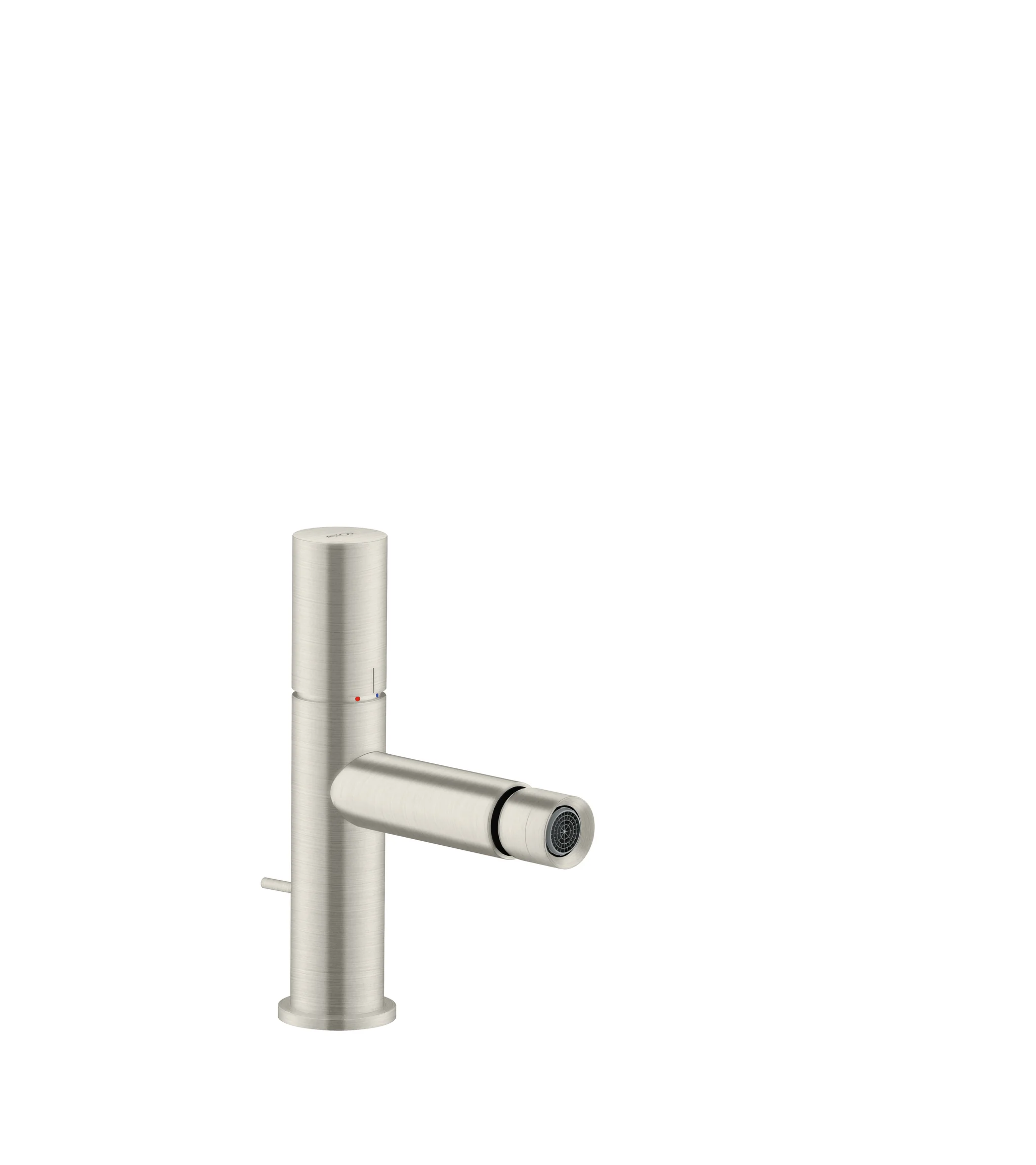 Hansgrohe AXOR Uno Bidetmischer mit Edelstahl-Optic, Einhebel-Bedienung, Ausladung 124 mm, Auslaufhöhe 93 mm, Kugelgelenk-Luftsprudler, Normalstrahl, max. Durchfluss 5 l/min bei 3 bar, Keramikmischsystem, einstellbare Temperaturbegrenzung, für Durchlaufe Hansgrohe AXOR Uno Bidetmischer mit Edelstahl-Optic, Einhebel-Bedienung, Ausladung 124 mm, Auslaufhöhe 93 mm, Kugelgelenk-Luftsprudler, Normalstrahl, max. Durchfluss 5 l/min bei 3 bar, Keramikmischsystem, einstellbare Temperaturbegrenzung, für Durchlaufe
