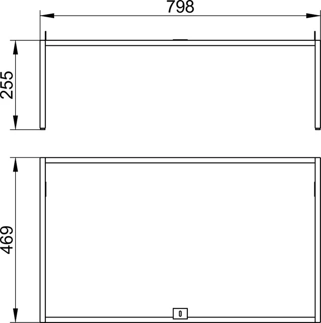 KEUCO Untergestell für Waschtischunterbau Modell 33198140003 „X-Line“ in Trüffel KEUCO Untergestell für Waschtischunterbau Modell 33198140003 „X-Line“ in Trüffel