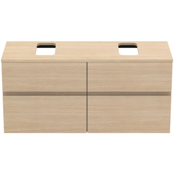 Ideal Standard Waschtischunterschrank „Finesse“ 120,2 × 55,8 × 44 cm Eiche weiß