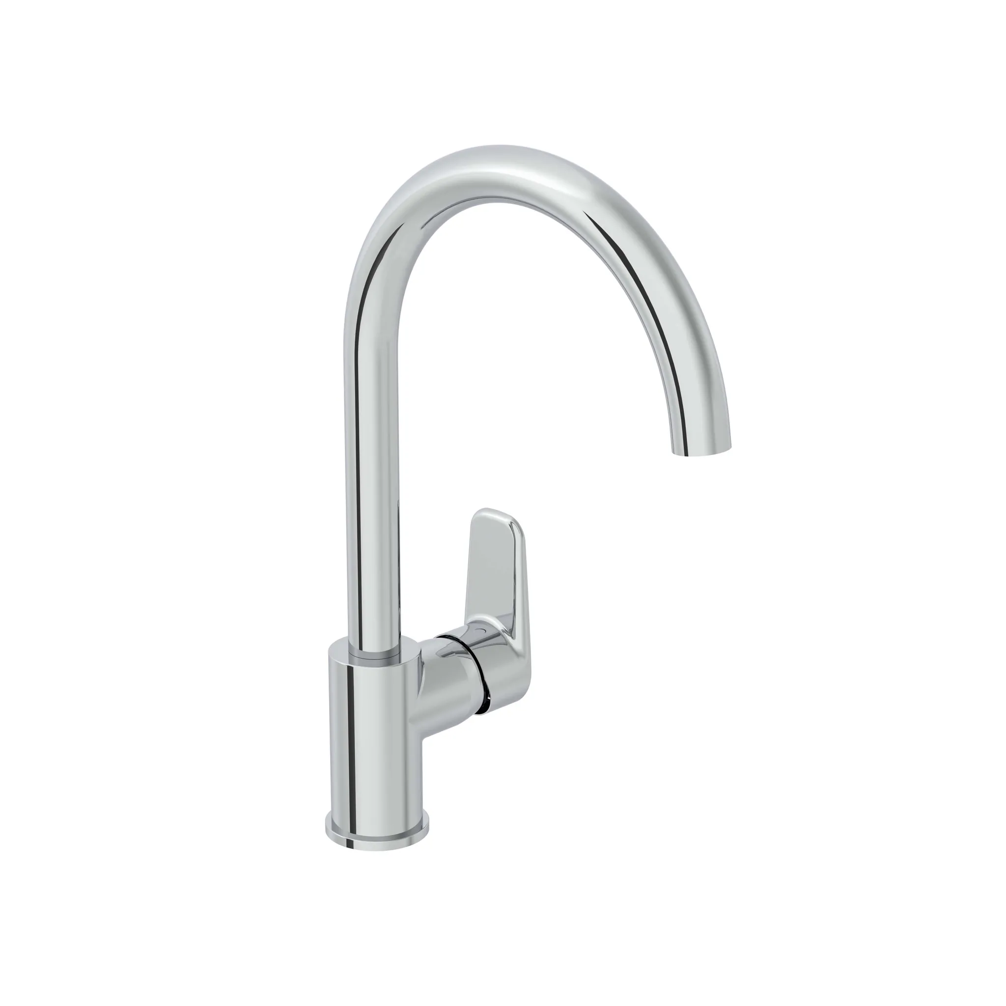 VitrA Flow Soft Einhebel-Spültischmischer, 35 cm, rund, Chrom