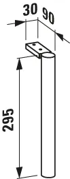 Füße BASE für PRO S 295mm für Waschtischunterbau H402101/2 H402111/2 Füße BASE für PRO S 295mm für Waschtischunterbau H402101/2 H402111/2