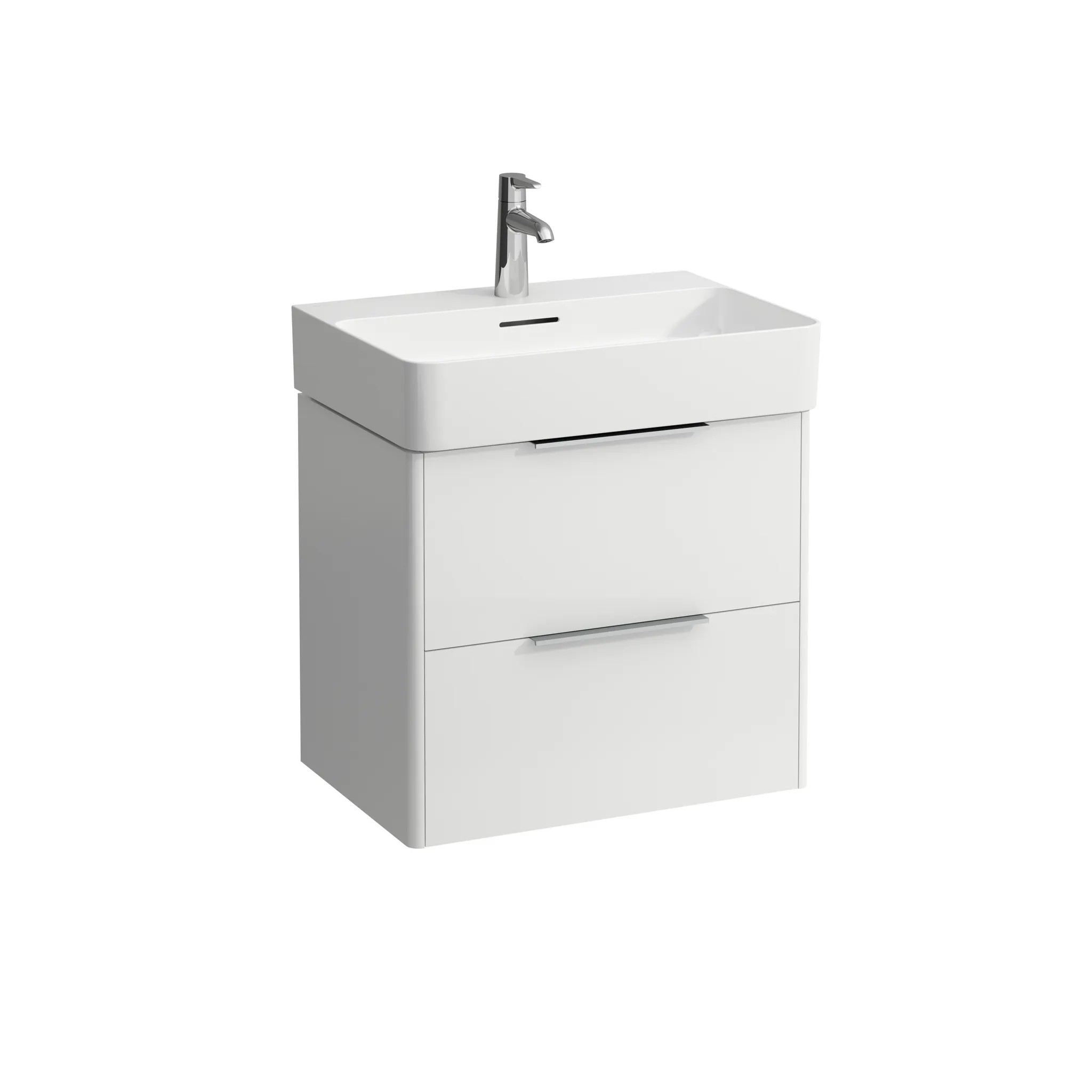 Waschtischunterbau BASE für VAL 391x583x515 2 Schubladen mit Griff aluminium eloxiert für Waschtisch H810283 weiß matt Front- & Korpusfarbe: Weiß matt Waschtischunterbau BASE für VAL 391x583x515 2 Schubladen mit Griff aluminium eloxiert für Waschtisch H810283 weiß matt Front- & Korpusfarbe: Weiß matt