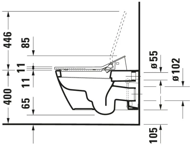 Duravit WC-Sitz mit Unterdusche (elektrisch) „SensoWash® Slim“