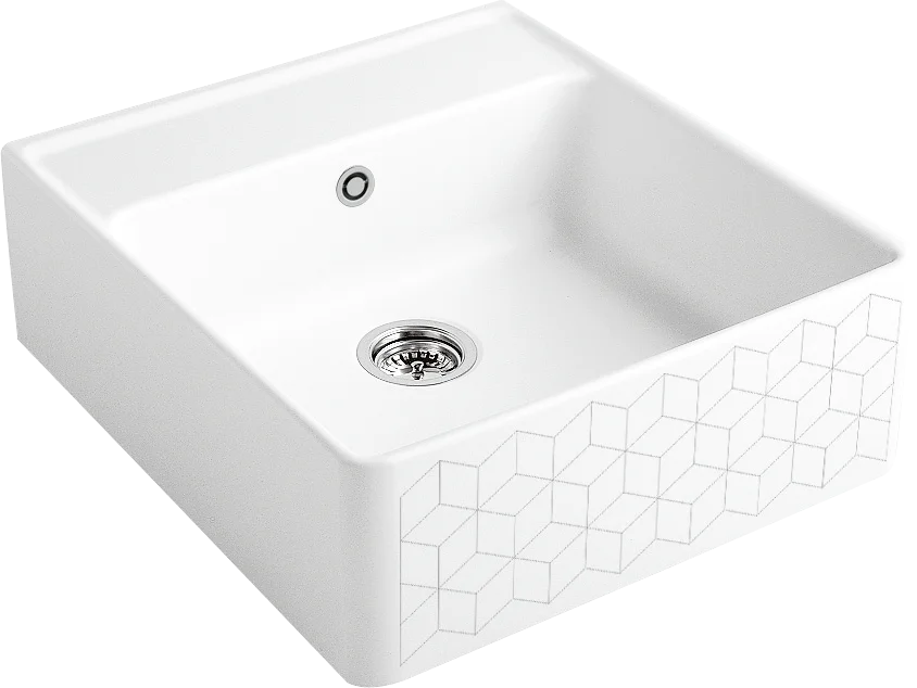 Villeroy & Boch Spülstein Einzelbecken 632061, 595x630mm, Keramik Villeroy & Boch Spülstein Einzelbecken 632061, 595x630mm, Keramik