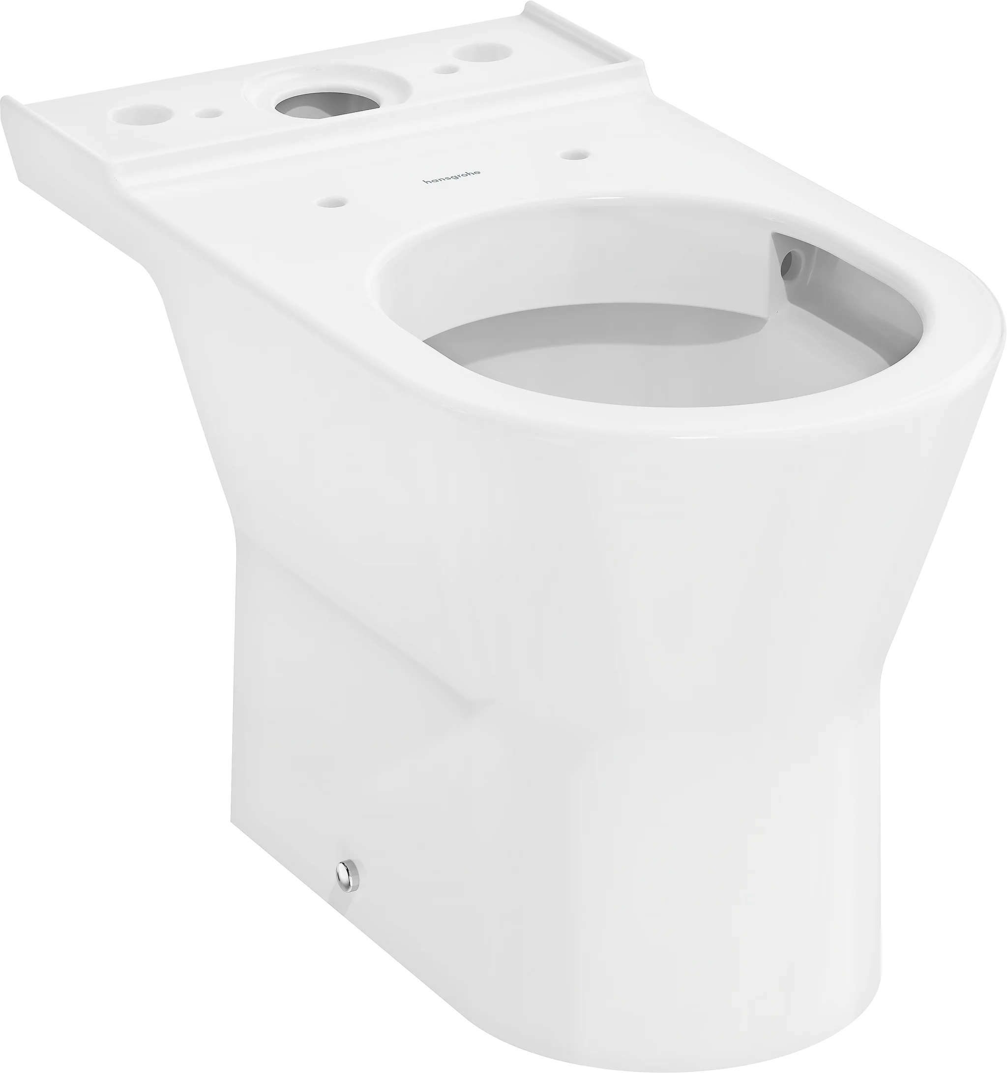 Hansgrohe EluPura Original S Stand-WC, weiß, glänzend, horizontaler Abgang, AquaChannel Flush, Tiefspüler, spülrandlos, bodenstehend Hansgrohe EluPura Original S Stand-WC, weiß, glänzend, horizontaler Abgang, AquaChannel Flush, Tiefspüler, spülrandlos, bodenstehend