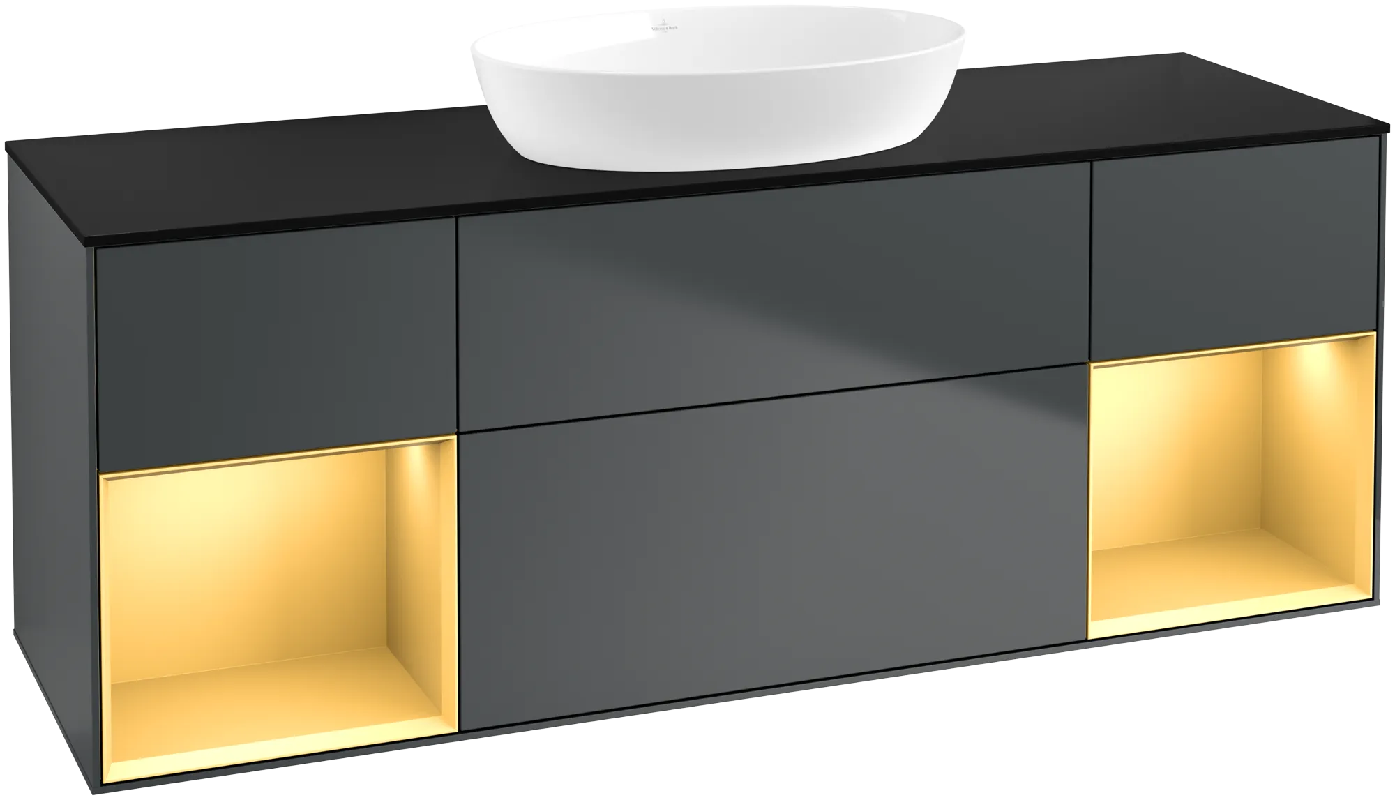 Villeroy & Boch Finion Waschbeckenunterschrank GD0 1600x603x501mm m Bel FK/RE/AP: HG/HF/2