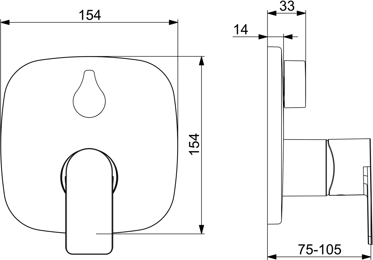 HansaSTELA Wannen- und Brausearmatur Einhebelmischer Fertigmontageset für Wanne/Brause HansaSTELA 8784 Rosette soft edge Chrom HansaSTELA Wannen- und Brausearmatur Einhebelmischer Fertigmontageset für Wanne/Brause HansaSTELA 8784 Rosette soft edge Chrom