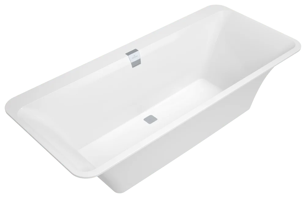 Villeroy & Boch Squaro Edge 12 Badewanne, Oval, Quaryl, 1800x800mm, Stone White Villeroy & Boch Squaro Edge 12 Badewanne, Oval, Quaryl, 1800x800mm, Stone White