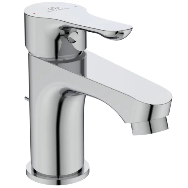 Waschtischarmatur Alpha, mit Ablaufgarnitur aus Kunststoff, Ausladung 115mm, Chrom Waschtischarmatur Alpha, mit Ablaufgarnitur aus Kunststoff, Ausladung 115mm, Chrom