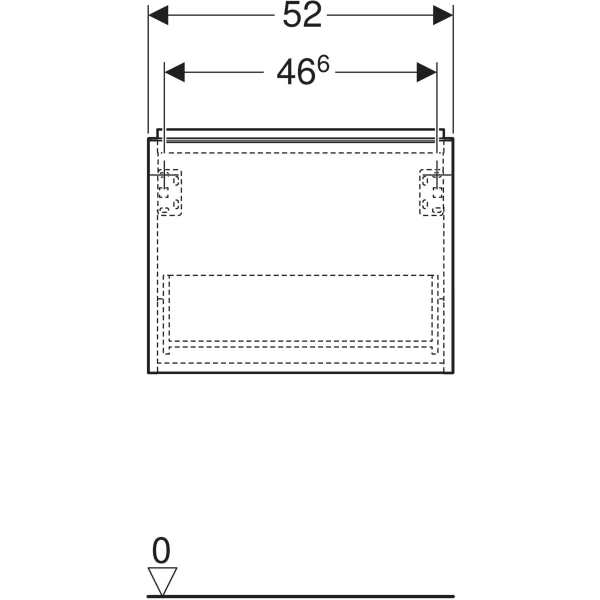 Geberit Waschtischunterschrank „iCon“ weiß / lackiert matt