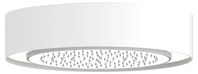KEUCO Deckenleuchten Duschleuchte on/off mit Kopfbrause und Brausearm, D: 400 x 100 mm, weiß matt KEUCO Deckenleuchten Duschleuchte on/off mit Kopfbrause und Brausearm, D: 400 x 100 mm, weiß matt