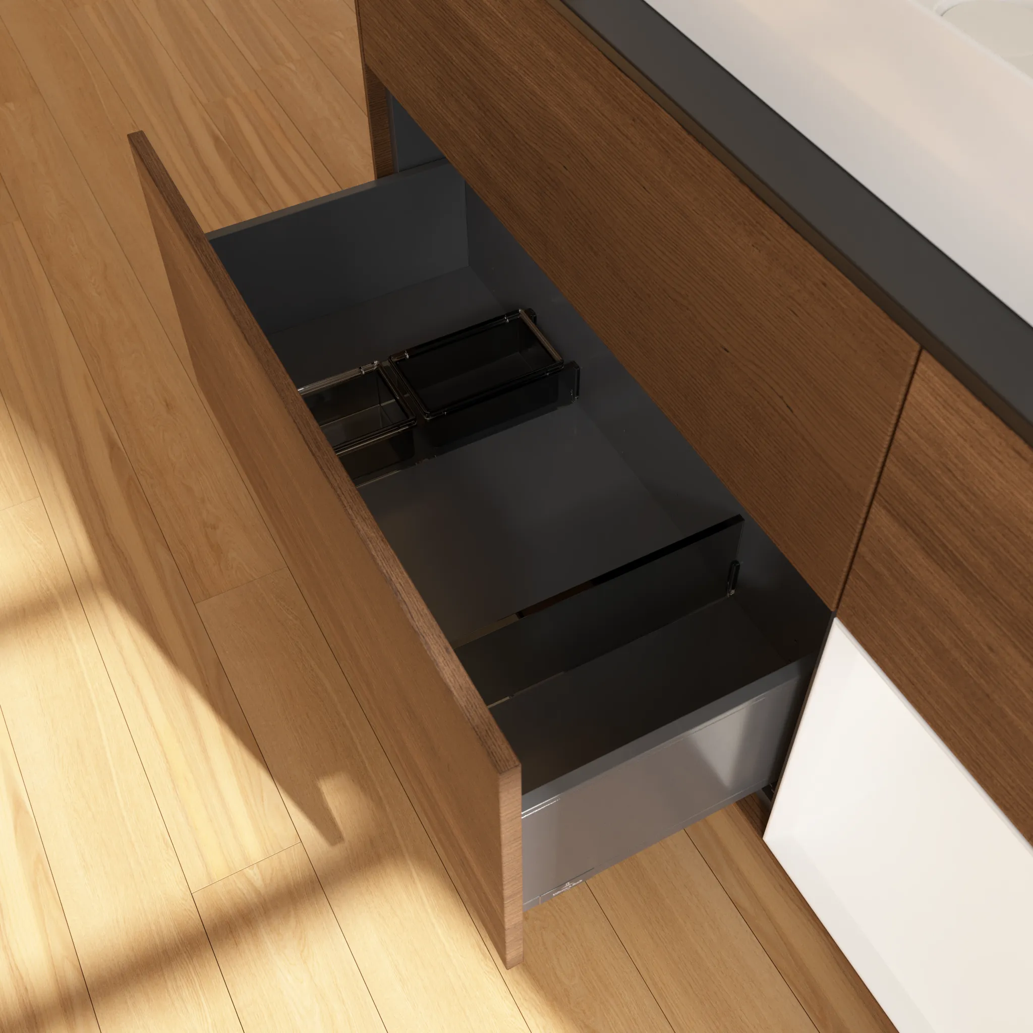 Villeroy & Boch Waschtischunterschrank „Finion“ für Schrankwaschtisch 1200 × 603 × 501 mm Walnut Veneer, mit Hahnlochbohrung, für Becken mittig Villeroy & Boch Waschtischunterschrank „Finion“ für Schrankwaschtisch 1200 × 603 × 501 mm Walnut Veneer, mit Hahnlochbohrung, für Becken mittig