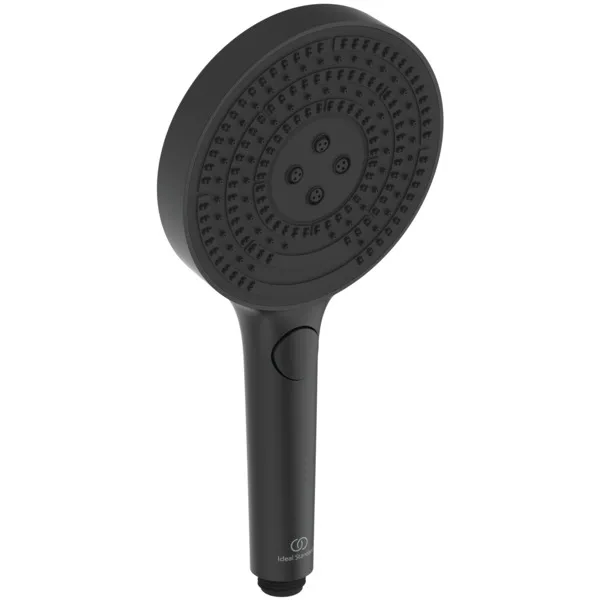 Ideal Standard Ceratherm Solos Duschsystem mit Brausethermostat, LED-Leuchtring Silk Black, 3-Funktion, Ø 330 mm, Wandaufputz, 12/8 l/min Durchfluss Ideal Standard Ceratherm Solos Duschsystem mit Brausethermostat, LED-Leuchtring Silk Black, 3-Funktion, Ø 330 mm, Wandaufputz, 12/8 l/min Durchfluss