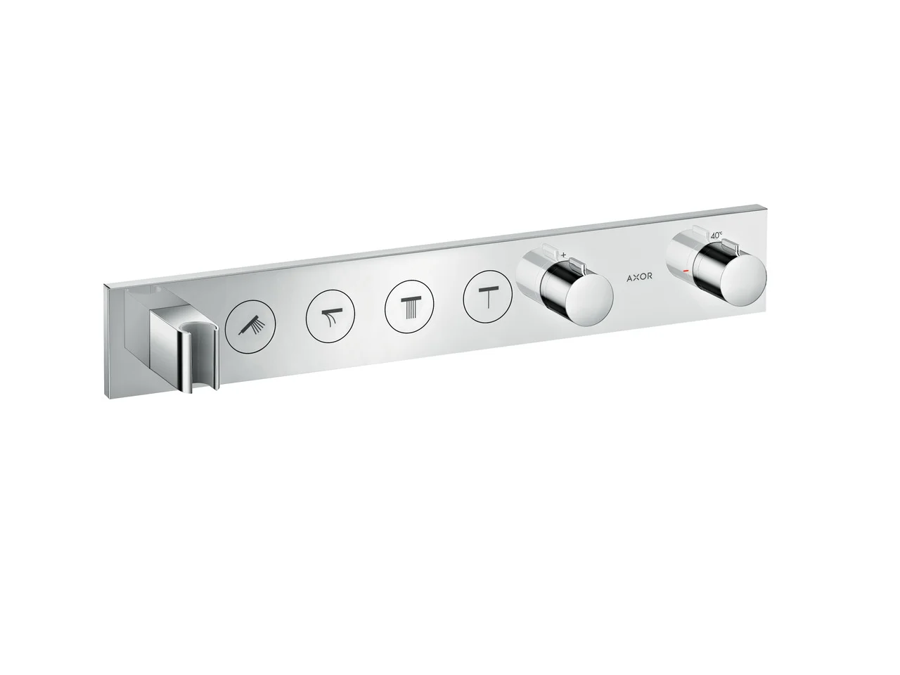 Hansgrohe AXOR ShowerSolutions Thermostatmodul Select 600/90 Unterputz, Chrom, 4 Verbraucher, max. Durchfluss 38 l/min, einstellbare Temperaturbegrenzung