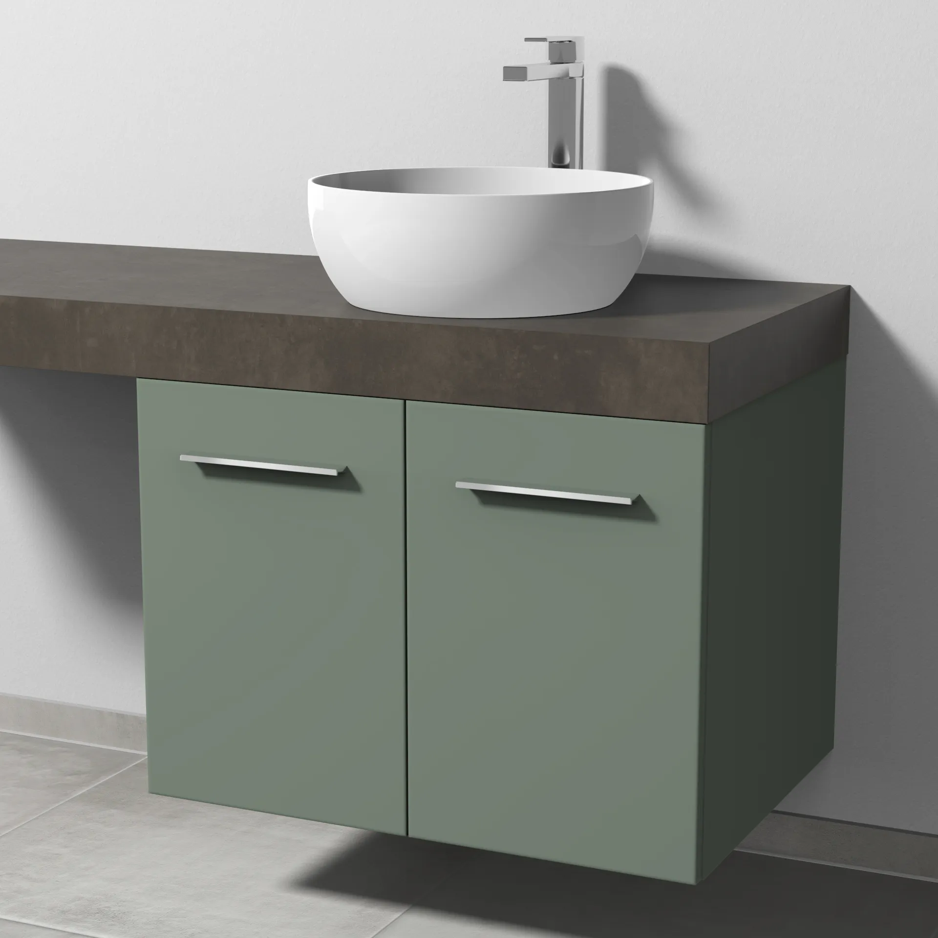 Sanipa Waschtischunterschrank „2morrow“ 700 × 510 × 520 mm in Soft-Green