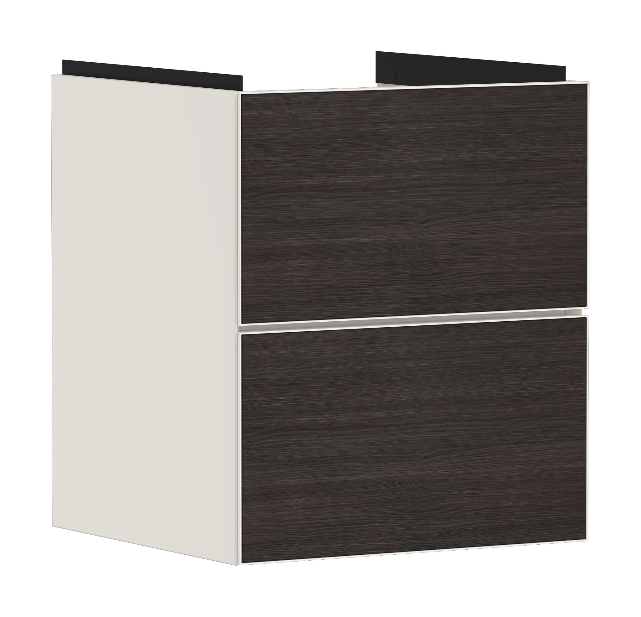 Xevolos E Waschtischunterschrank Sandbeige Matt 480/475 mit 2 Schubkästen für Handwaschbecken Bronze Struktur