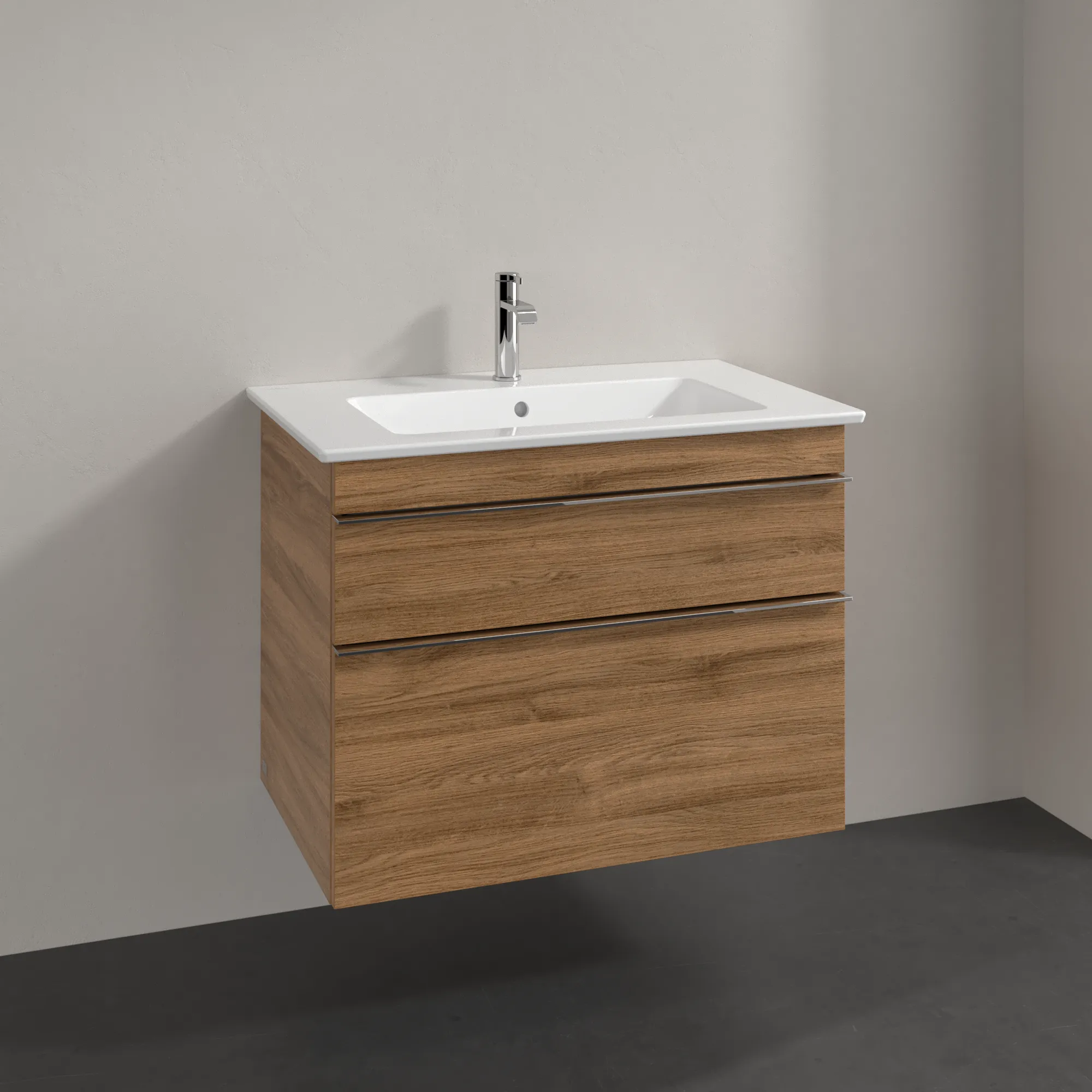 Villeroy & Boch Waschtischunterschrank „Venticello“ für Schrankwaschtisch 753 × 590 × 502 mm Kansas Oak, für Becken mittig