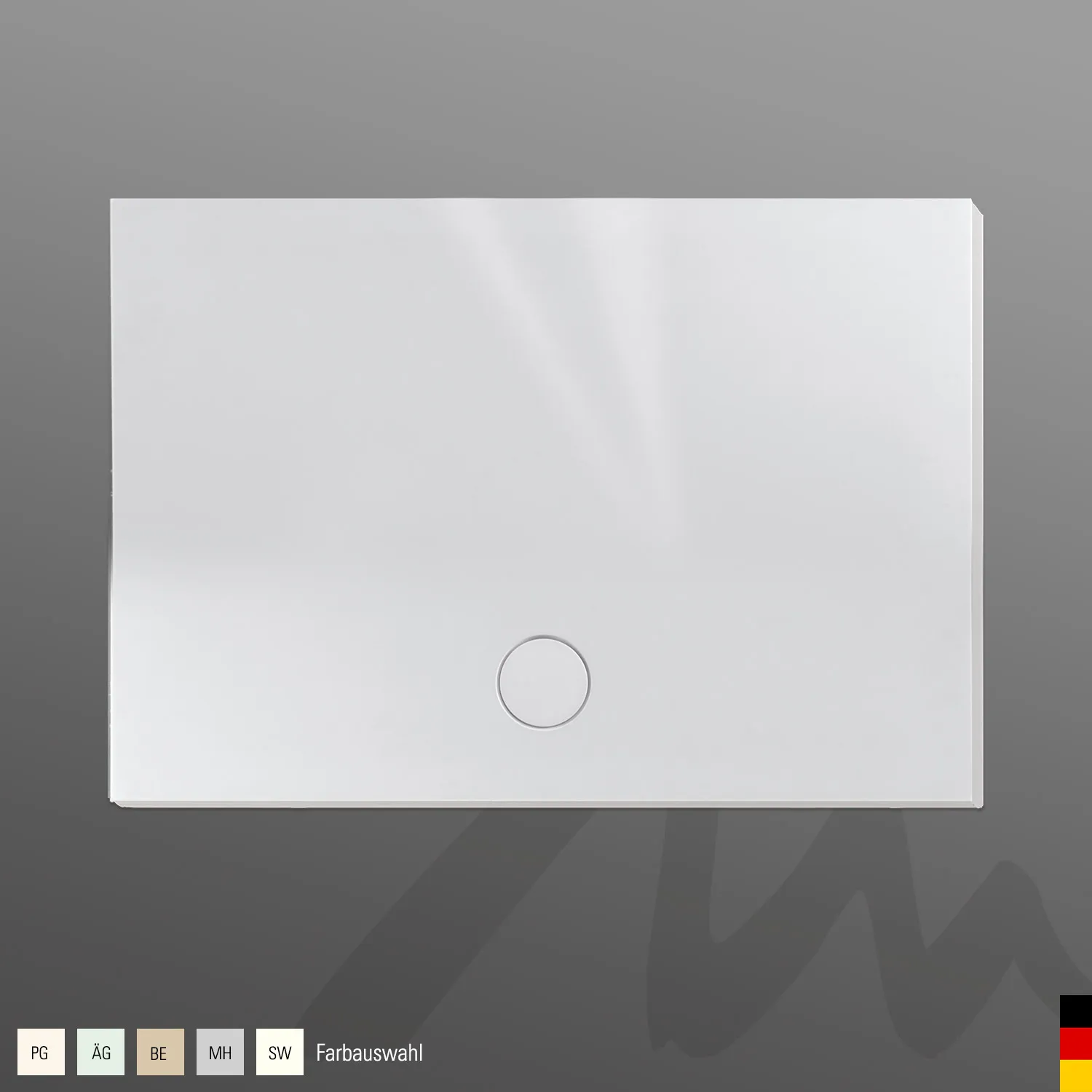 Mauersberger Duschwanne „davisi“ 1400 × 1000 mm in Bahama-Beige