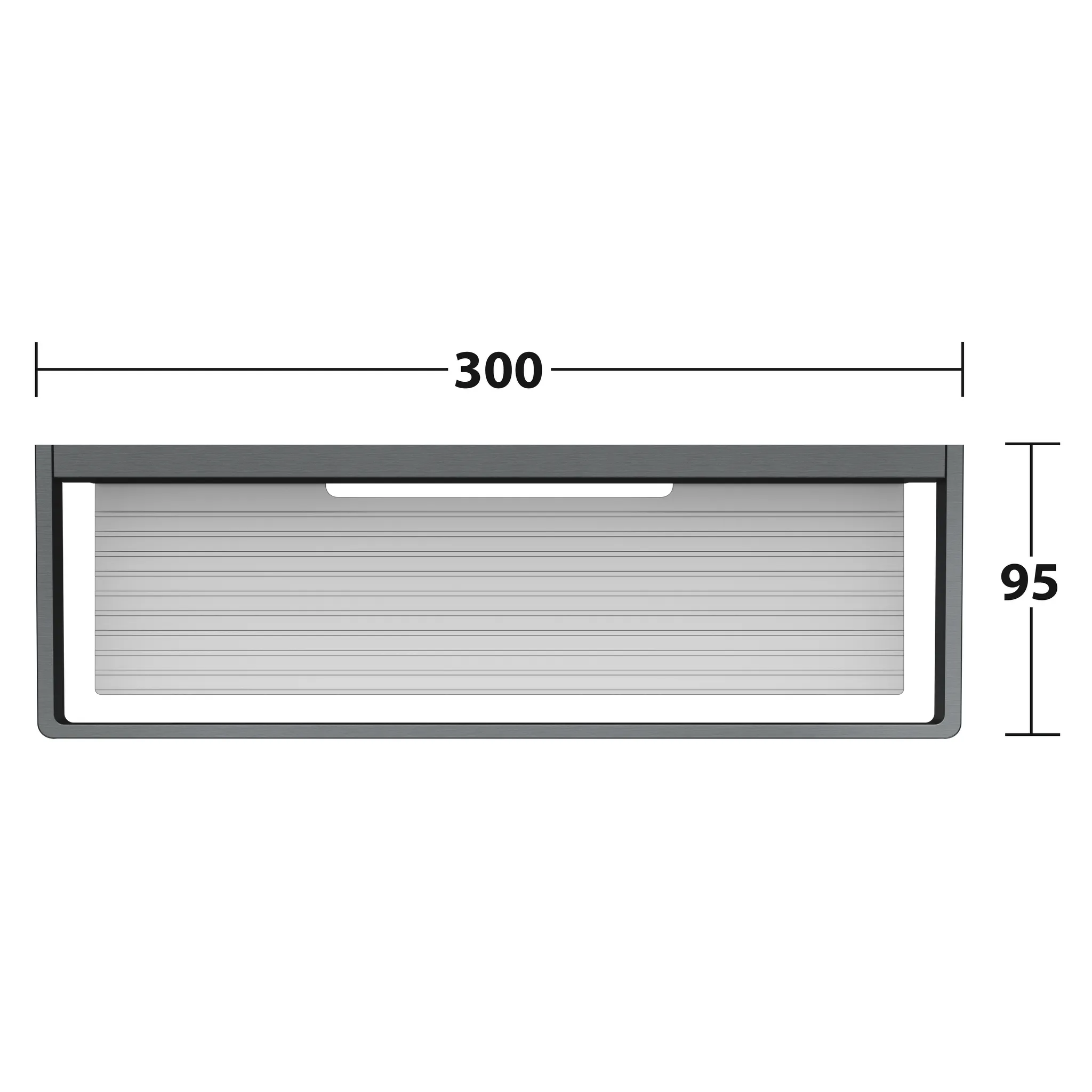 KEUCO EDITION 11 Duschablage Schwarzchrom gebürstet / Alu KEUCO EDITION 11 Duschablage Schwarzchrom gebürstet / Alu