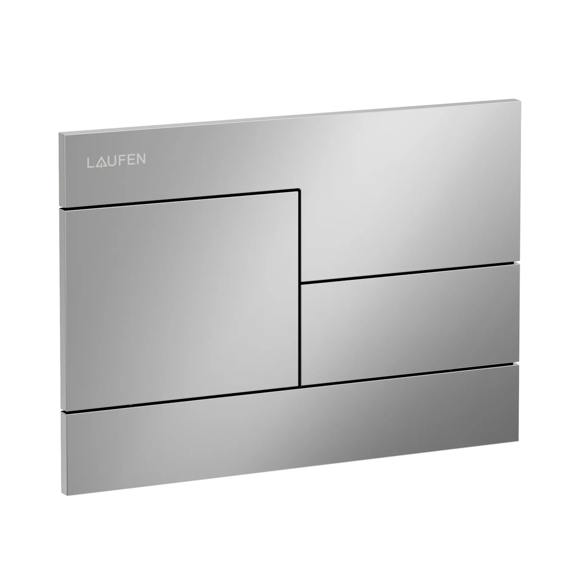 Betätigungsplatte SKYLINE INEO 208x148x6, aus Kunsstoff, für Frontbetätigung oder Betätigung von oben, für Unterputz-Spülkasten mit Dual-Flush 2-Mengen-Spülsystem, auch für flächenbündigen Einbau geeignet, weiß
