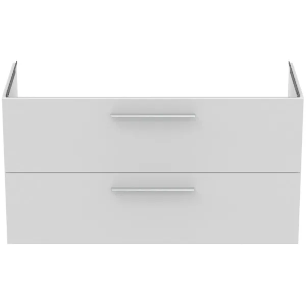 Möbelwaschtischunterschrank i.life B 2 Auszüge Siphonausschnitt auf der linken Seite 1200x505x630mm Weiß matt Möbelwaschtischunterschrank i.life B 2 Auszüge Siphonausschnitt auf der linken Seite 1200x505x630mm Weiß matt