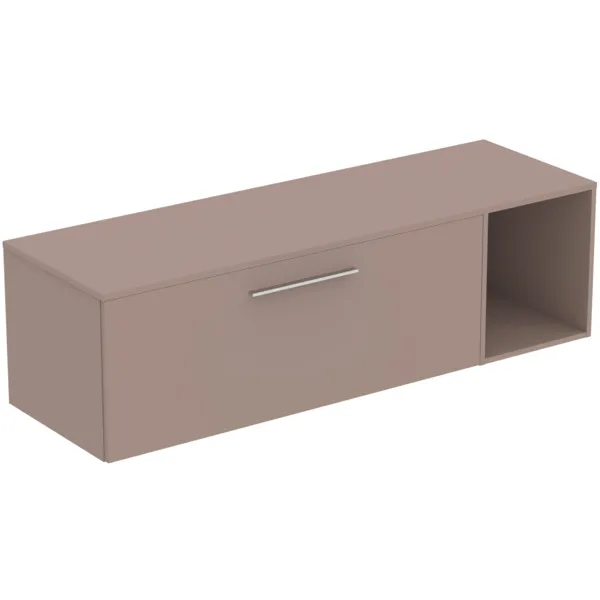 Möbel-Set 160cm i.life B 1 Auszug 1 offenes Fach Griff Chrom Weiß matt Möbel-Set 160cm i.life B 1 Auszug 1 offenes Fach Griff Chrom Weiß matt